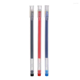 Large Capacity Powerful Writing Gel Pen 0.5mm Black Red Blue Needle Tube Creative Stationery Student Liquid Signature