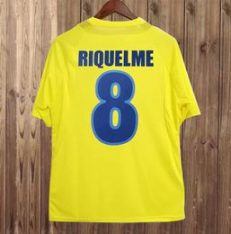 2005 2006 Villarreal Retro Soccer Jerseys Home Yellow 05 06 Classic Vintage Football Shirt Thai Quality Camisa De Futebol RIQUELME #5 FON #15 KROAMP #21