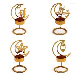 Candle Holders Moon Eid Mubarak Holder For Table Centerpieces Wrought Iron Candlestick