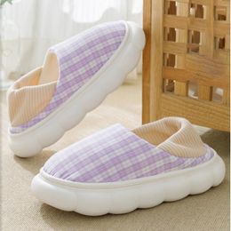 Slippers Women Moon Shoes Comfortable House Soft Cloud Sole Slides Woman Home Cotton Non-slip Bedroom For Mother