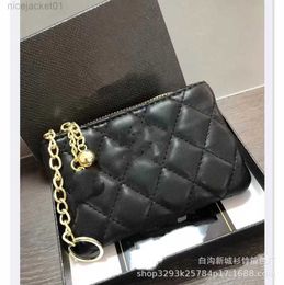 Designer Channel Women Bag New Women's Suede Caviar Handbag Lingge Chain Bank Card Bag Zipper Change Women's Bag