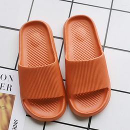 Slippers Women's Summer Home Soft Bottom Silent Slide Sandals Men's El Bathroom Outdoor Couples Eva Flat Shoes