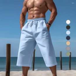 Men's Shorts Summer Casual Cotton Pants Outdoor Sports Crop Fashion High Quality