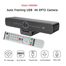 Webcam con videocamera per sala conferenze audio e video 4K con inquadratura automatica e miglioramento del volto AI per l'apprendimento a distanza di affari in ufficio HKD230825 HKD230828 HKD230828