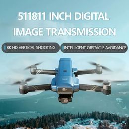 Drone With Digital Image Transmission, 8K HD Camera, Obstacle Avoidance, 3 Axis Mechanical Self-stabilizing Gimbal, HiSilicon Chip, Remote Control