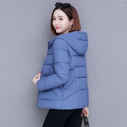 Women's Trench Coats Winter Clothes Women Hooded Jacket Parkas Super Slim Fit Korean Fashion Cotton Padded Vintage Warm