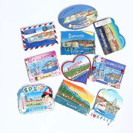 Fridge Magnets Croatia Zadar Dubrovnik Makarsak Split Vir Novalja Magnet Souvenir 3d Resin Magnetic Refrigerator Sticker Home Decoration 230828