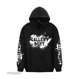 Printed Hoodies Sweater Hooded Mens Fashion Gallerry Deptt Plush Letter Hooded Sweater High Street Men's Large Hoodie