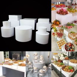 Other Event Party Supplies Fashion Romantic Cake Candy Bar Buffet Dessert Plate Snack Trays Wedding Table Centrepieces Flower Favours Gift Food Fruit Holder 230828