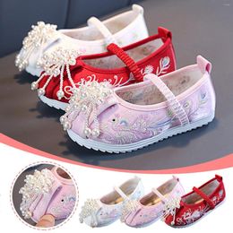 Sandals Girls Bottomed Embroidered Fashionable Costume Children Performance Size 11 Toddler Shoes