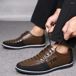 Dress Shoes Trendy Men's Solid Colour Lace Up Business Casual Moccasins Comfortable Wedding Oxfords Zapatos Hombre De Vestir