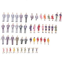 Dolls 50pcs G Scale 1 30 Mix Painted Model People Train Park Street Passenger Figures 230829