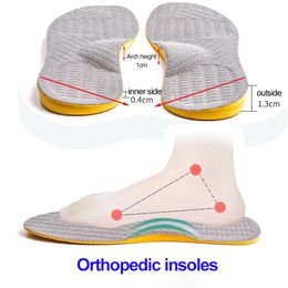 Shoe Parts Accessories O/X-leg flat foot Orthopaedic insoles unisex inside outside the eight-character O-shaped leg correction valgufoot full sports pad 230829