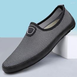 Kleiderschuhe Mesh Boot Mode Slip-on Daily Man Slaafers Klassiker atmungsaktives lässiges Leder