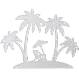 Storage Bottles Kids Po Die Cuts Card Making Coconut Tree Metal Beach Stamps DIY Cutting Style Accessory Child Template