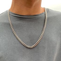 collana di design gioielli cuore da donna sier cubano Catene a maglie da donna titanio acciaio inossidabile catena da uomo in oro per collane da uomo regali