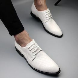 Dress Shoes Wedding Leather Business For Men Mens Formal White Oxford 230829