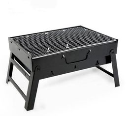 BBQ Grills Portable Foldable Patio Barbecue Charcoal Grill Stove Stainless Steel Outdoor Camping Picnic 85DA 230829