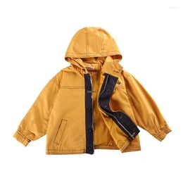 Jackets Boys Girls Autumn Outdoor Climbing Coat Kids 2-7 Years Soprts Hoody Jacket Children WindBreaker Outwear Teen School Fashion Wear