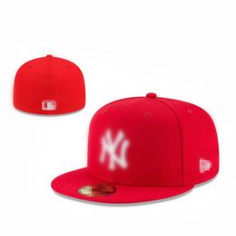 Mlb Cap Ny Top Quality Hat Designer Luxury Fitted Caps Letter Size Hats Baseball Caps Multiple Styles Available Adult Flat Peak For Men Women Full Closed Fitted L33