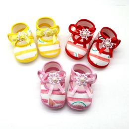 First Walkers Baby Girl Walker Shoes Cotton Cartoon Watermelon Pattern Anti-Slip Casual Toddler Soft Soled