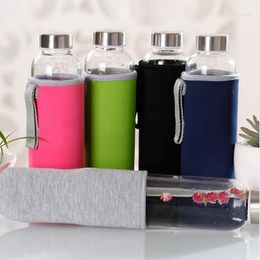 Water Bottles 550ML Travel Drinkware Portable Bottle The Design Of Glass Transparent For Tea Drinking Bott