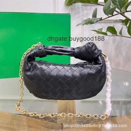 Italy Jodie Handbag Star Style Knotted Bag Fashion Versatile Cloud Classic Handmade Woven Womens