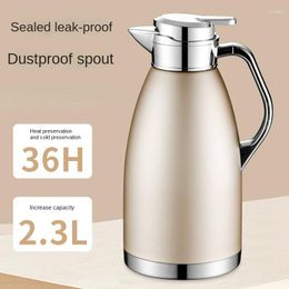 Water Bottles Stainless Steel Vacuum Kettle Double-layer European Style Large-Capacity Household Insulation