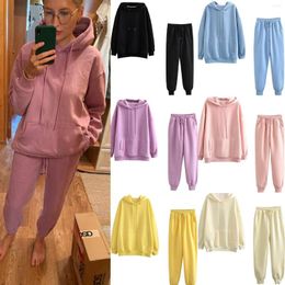 Gym Clothing Women Sport Suit Long Sleeve Solid Hood Wear Sets Pants Set Petite Suits High Waist Ruffle Overlay Strapless Jumpsuit