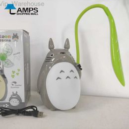 Totoro Light for Kids USB Charge for Adults Girls Portable LED Lamp Nursery Anime Nightlight for Room Decor Silicone Totoro Lamp HKD230829