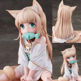 Finger Toys 12cm My Cat Is A Lovely Girl Anime Figure Soybean PVC Action Figure Collectible Model Doll Toy