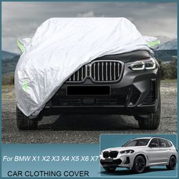 Car Cover Rain Frost Snow Dust Waterproof For BMW X1 F48 U11 X2 F39 X3 G01 X4 G02 X5 G05 X6 G06 X7 G07 Anti-UV Cover Accessory