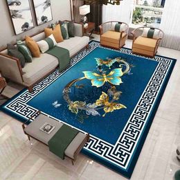 Carpets Chinese Style Carpet Living Room Sofa Coffee Table Large Area Carpets Home Non-slip Anti-fouling Floor Mat Bedroom Bedside Rugs x0829