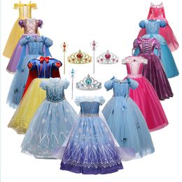 Cosplay Girls Encanto Cosplay Princess Costume For Kids 4-10 år Halloween Carnival Party Fancy Dress Up Children Disguise Clothing 230828