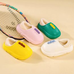 Slippers Children's Cotton Boys Winter Baby Cute Soft Sole Non-Slip Bag With Shoes Women Waterproof Home