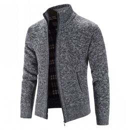 Mens Sweaters Spring Autumn Knitted Sweater Men Fashion Slim Fit Cardigan Causal Coats Solid Single Breasted men 230828