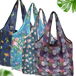 Shopping Bags 12PCS Bag Reusable Foldable Portable Handbag Supermarket Beach Toy Storage Shoulder Travel Grocery 230828