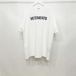 Men's T-shirts High Quality Vetements Fashion T-shirt Men Unicorn Vetements Women T Shirts Slightly Oversize VTM Short Sleeve Men Clothing 134