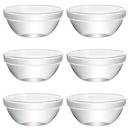Dinnerware Sets 6 Pcs Bozai Cake Bowl Plastic S Glasses Containers Lids Small Baking Dish