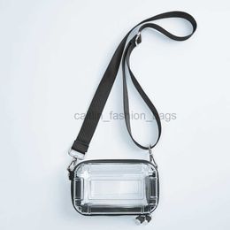 Shoulder Bags PP Transparent Makeup Bag New Simple and Fashionable Washing Bag Women's Portable Travel Overnight Messenger Bag Mini Luggage Bag caitlin_fashion_bags