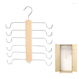 Hangers Tank Top Multi-layer Undershirt Organiser Holder With 12 Hooks Closet Organisation For Ties Scarves Handkerchiefs And