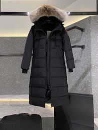 Damen-Daunenjacke mit Pelzkragen, mittellange, schmale Pufferjacke, Fashion Letter, winddichte, warme Puffer-Oberbekleidung, weiße Entendaunenfüllung, Paar-Sweatshirts