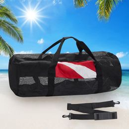 Cycling Bags Large Swimming Beach Storage Bag Portable Scuba Diving Mesh Tote with Adjustable Shoulder Strap for Travel Gym Workout 230828