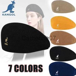 Stingy Brim Hats KANGOL Beret Mesh Peaked Cap Men's and Women's Spring and Summer Thin Caps Breathable Quick-drying Outdoor Caps Mesh Caps J230829