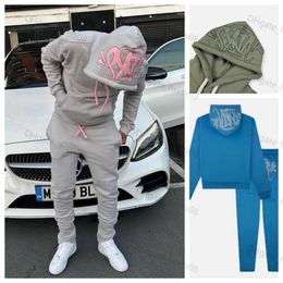 Mens Hoodies Sweatshirts Y2k Women Streetwear Casual Hoodie Synaworld Oversized Two Piece Set Tracksuit Syna World Men Clothes V2