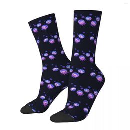 Men's Socks All Seasons Crew Stockings Baby Jellyfish Harajuku Fashion Hip Hop Long Accessories For Men Women Gifts