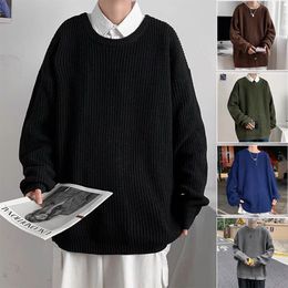 Men's Sweaters Men Colorful Harajuku Knitted Sweater Mens Vintage Casual Streetwear Pullovers Male Winter Y2k Fashion Sweaters Knitewear 230829