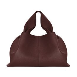 Evening Bags Early Fall Leather Irregular Folds Dumpling Retro Fashion Large Capacity Single Shoulder Crossbody Cowhide Ladies Soft Bag 230829