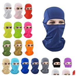 Party Favour Motorcycle Face Mask Cycling Clava Fl Er Buffs Hat Lycra Ski Neck Summer Sun Tra Uv Protection Thin Drop Delivery Home Gar Dhxv9