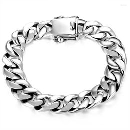 Link Bracelets Domineering Men Bracelet Fashionable And Personalised Whip Chain Widened Thickened Retro Couple Jewellery